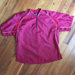 Mizuno Short Sleeve Quarter 1/4 Zip Windbreaker
